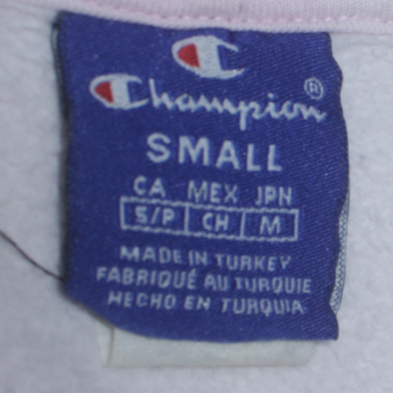 Champion Womens White Small Pullover Logo Hoodie 100% Cotton
