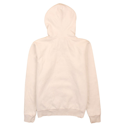 Puma Womens Ivory Pink Logo Pullover Hoodie Size 14