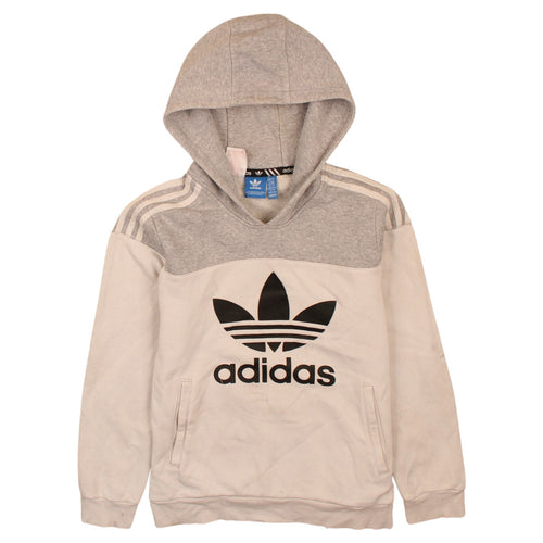 Adidas Boys Grey Hoodie 13-14 Years Pullover Cotton Sweatshirt
