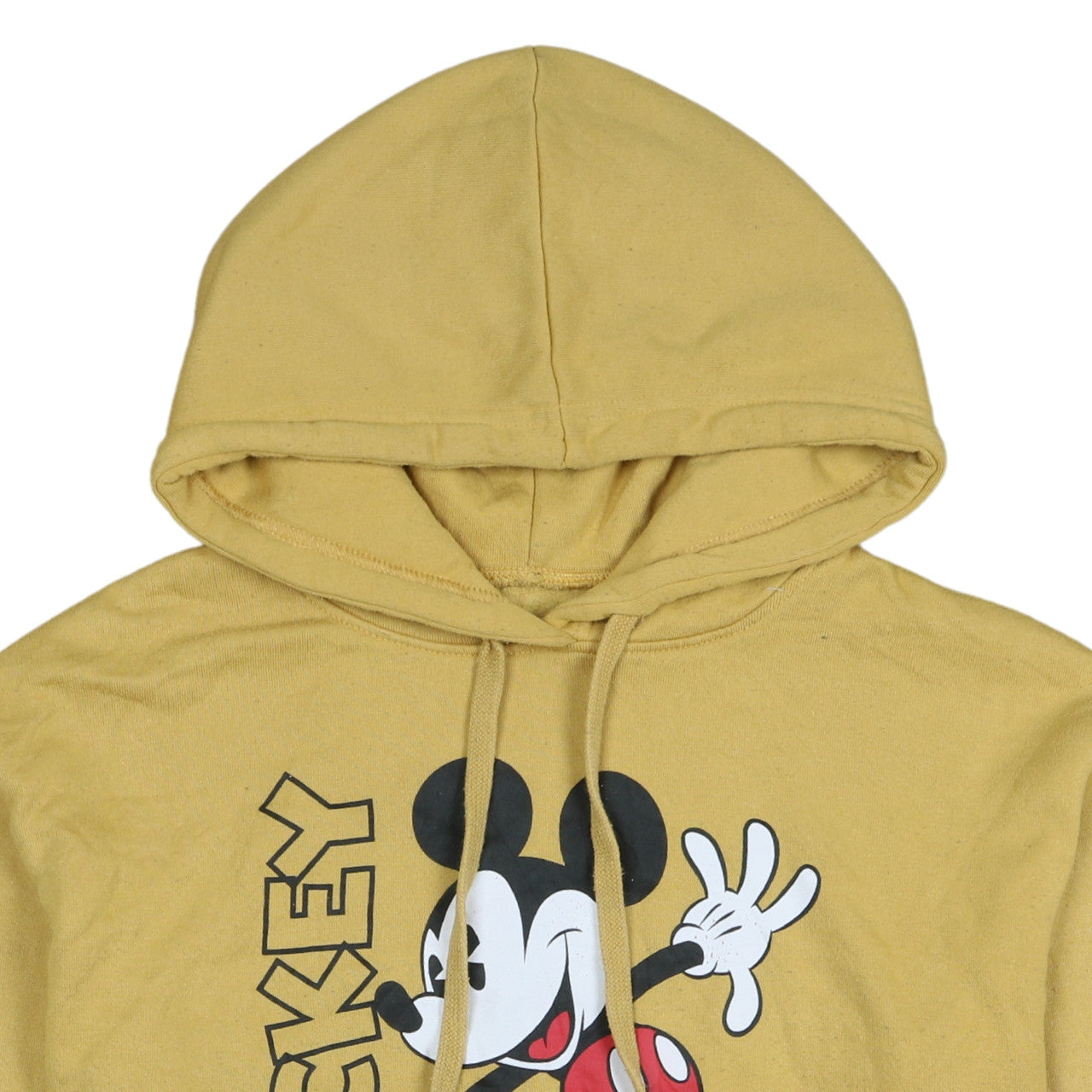Disney Women's Yellow Mickey Mouse Pullover Hoodie Size S
