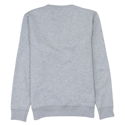 Tommy Jeans Men's Grey Regular Fit Cotton Crew Neck Sweatshirt Size S