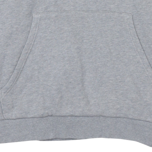 Adidas Women’s Grey Pullover Hoodie XL Logo Hooded Sweatshirt