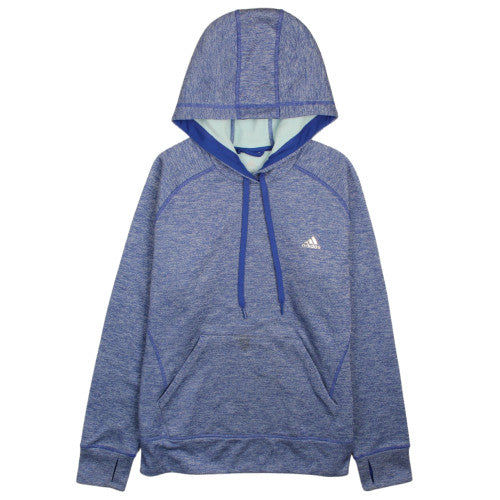 Adidas Womens Blue Climalite Pullover Hoodie Size 16-18