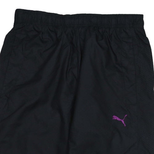 Puma Men's Black Windbreaker Sports Trousers Size S