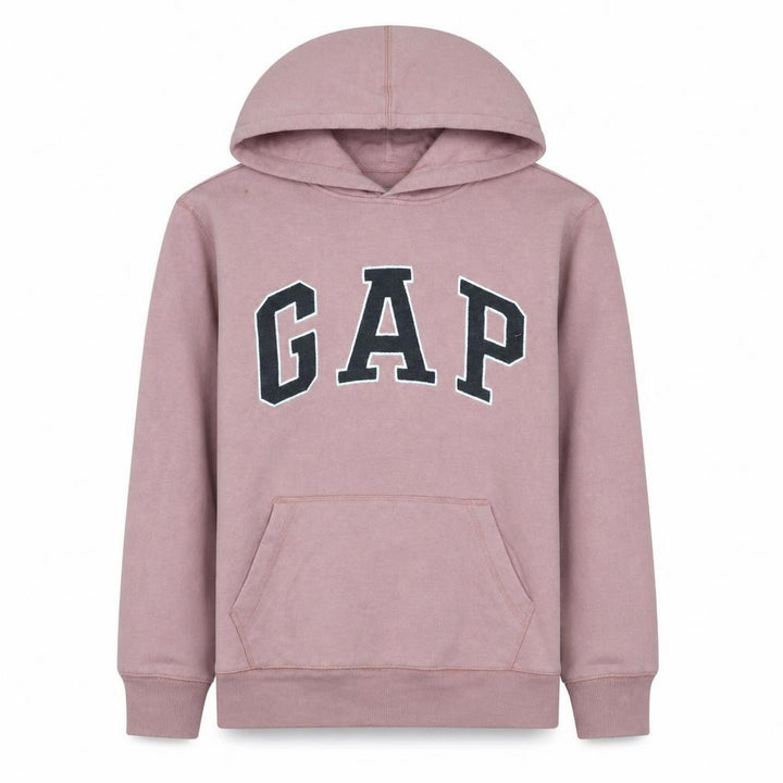 Gap Girls Pink Logo Pullover Hoodie 2XL Fleece Casual Sweatshirt