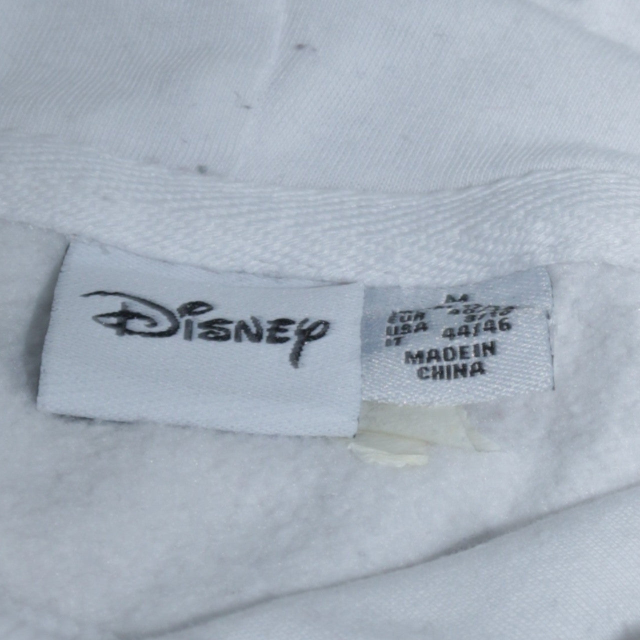 Disney Primark Women's White Mickey Mouse Pullover Hoodie Size M 12/14