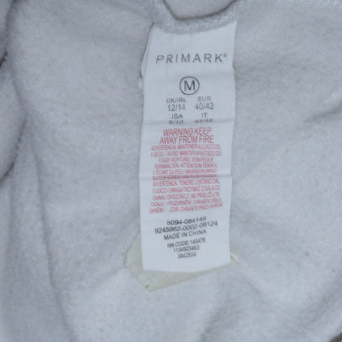 Disney Primark Women's White Mickey Mouse Pullover Hoodie Size M 12/14