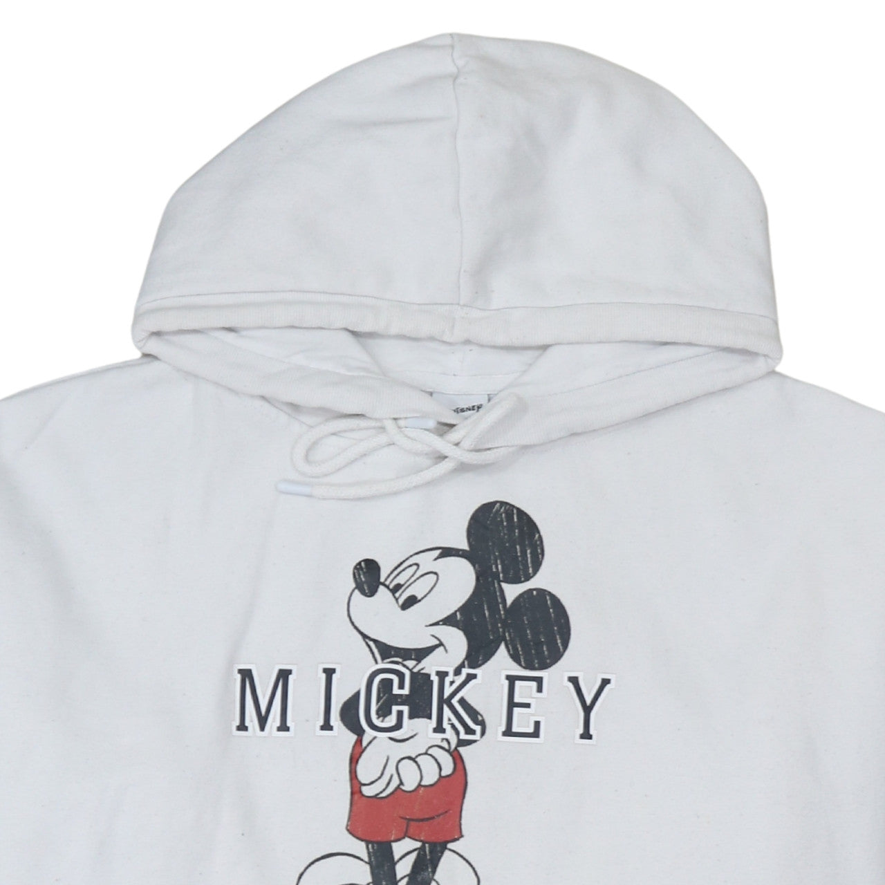 Disney Primark Women's White Mickey Mouse Pullover Hoodie Size M 12/14