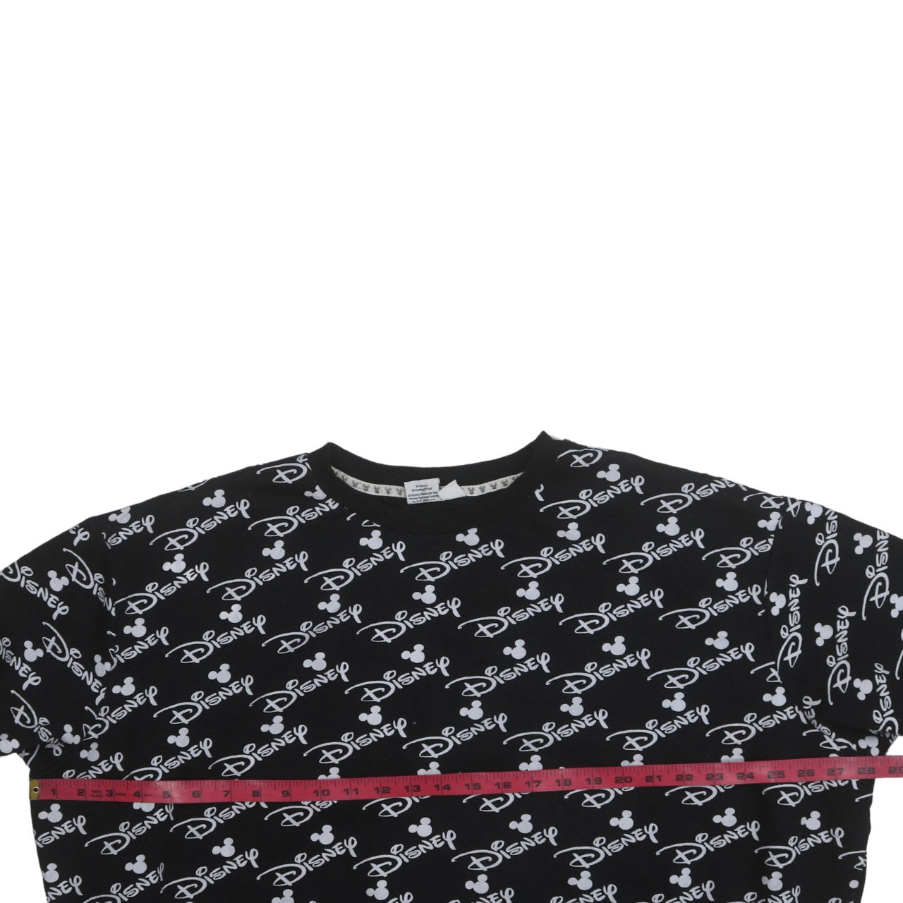 Disney Womens Black Sweatshirt Mickey Logo Print Size M