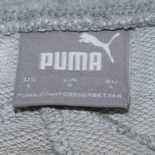 Puma Men's Grey Jogger Sweatpants Size L Regular Fit