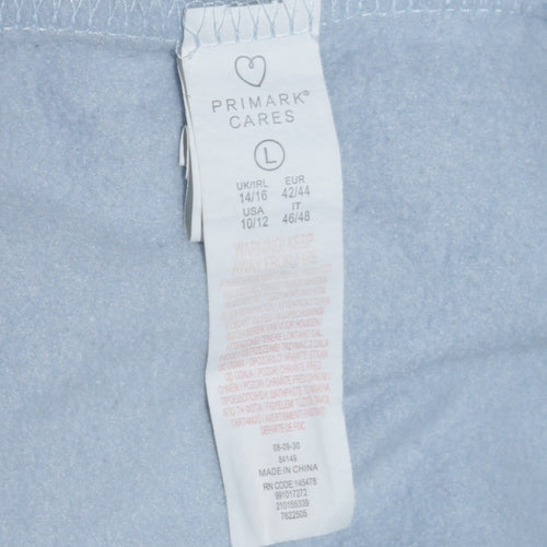 Disney Primark Women Blue Stitch Up To Snow Good Sweatshirt L