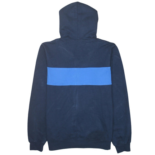 Canterbury Mens Blue Full Zip Hoodie L Rugby Sports Sweatshirt