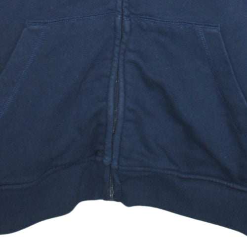 Canterbury Mens Blue Full Zip Hoodie L Rugby Sports Sweatshirt