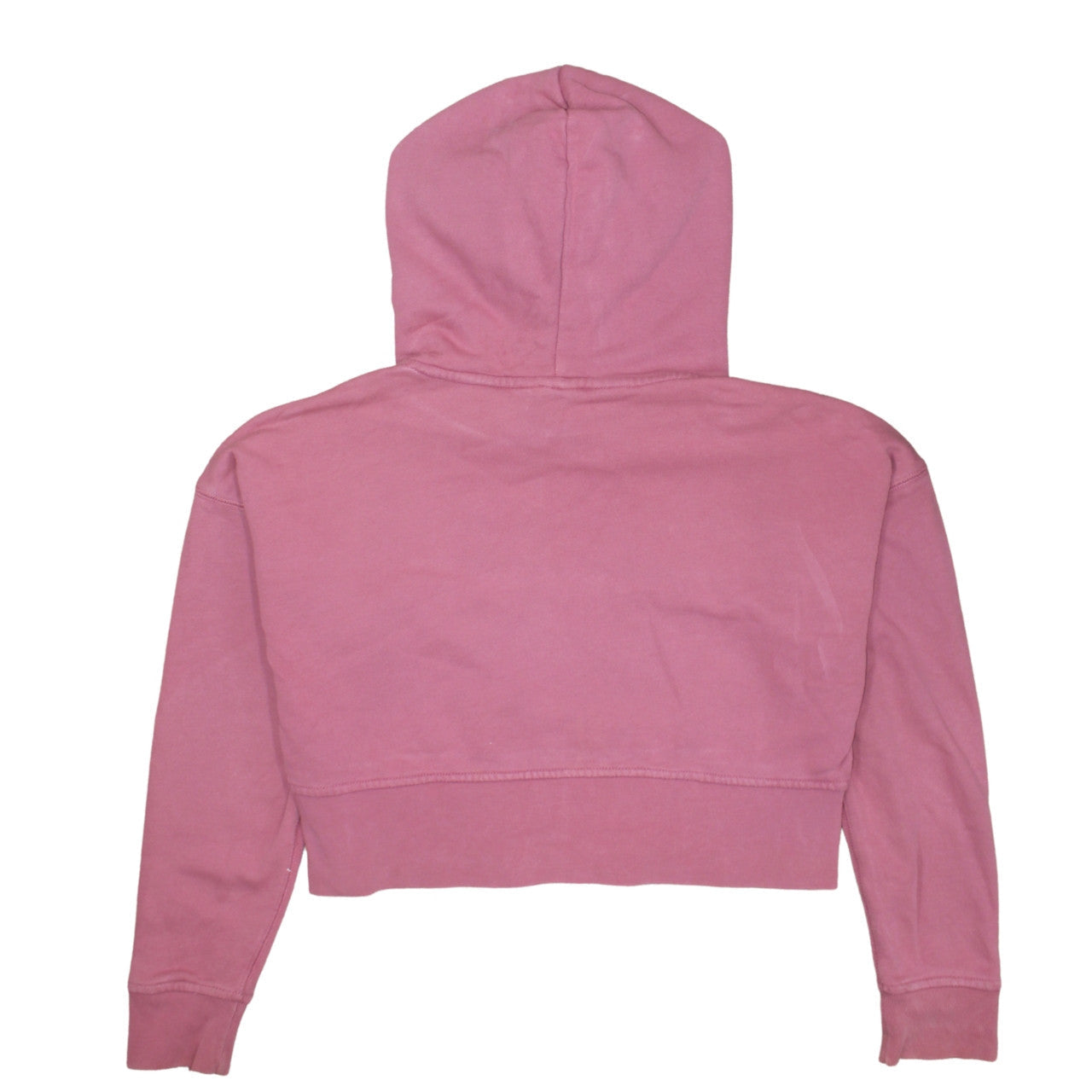Adidas Womens Pink Hooded Cropped Pullover Sweatshirt Size 6