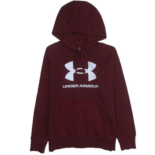Under Armour Men's Red Pullover Hoodie Size S Relaxed Fit