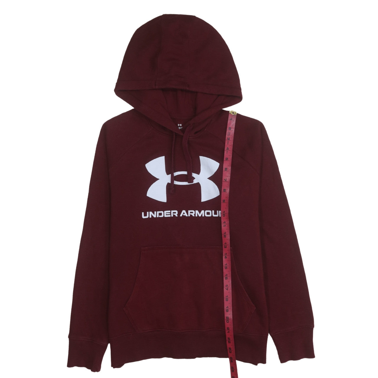 Under Armour Men's Red Pullover Hoodie Size S Relaxed Fit