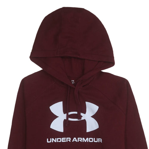 Under Armour Men's Red Pullover Hoodie Size S Relaxed Fit