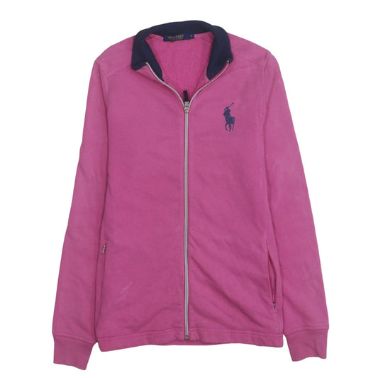 Ralph Lauren Polo Golf Womens Pink Full Zip Sweatshirt Size M