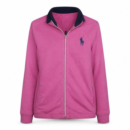 Ralph Lauren Polo Golf Womens Pink Full Zip Sweatshirt Size M