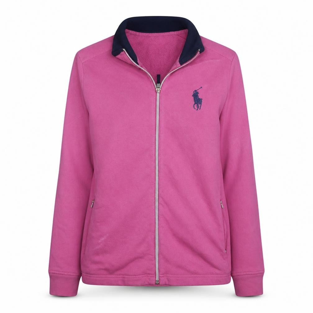Ralph Lauren Polo Golf Womens Pink Full Zip Sweatshirt Size M