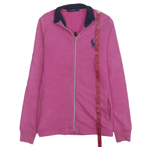 Ralph Lauren Polo Golf Womens Pink Full Zip Sweatshirt Size M