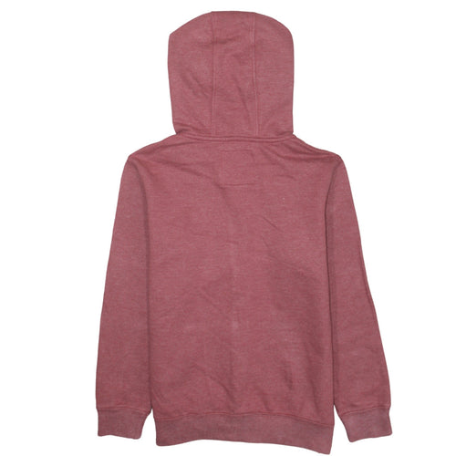 Vans Boys Red Full Zip Hoodie Medium Cotton Blend Casual Sweatshirt