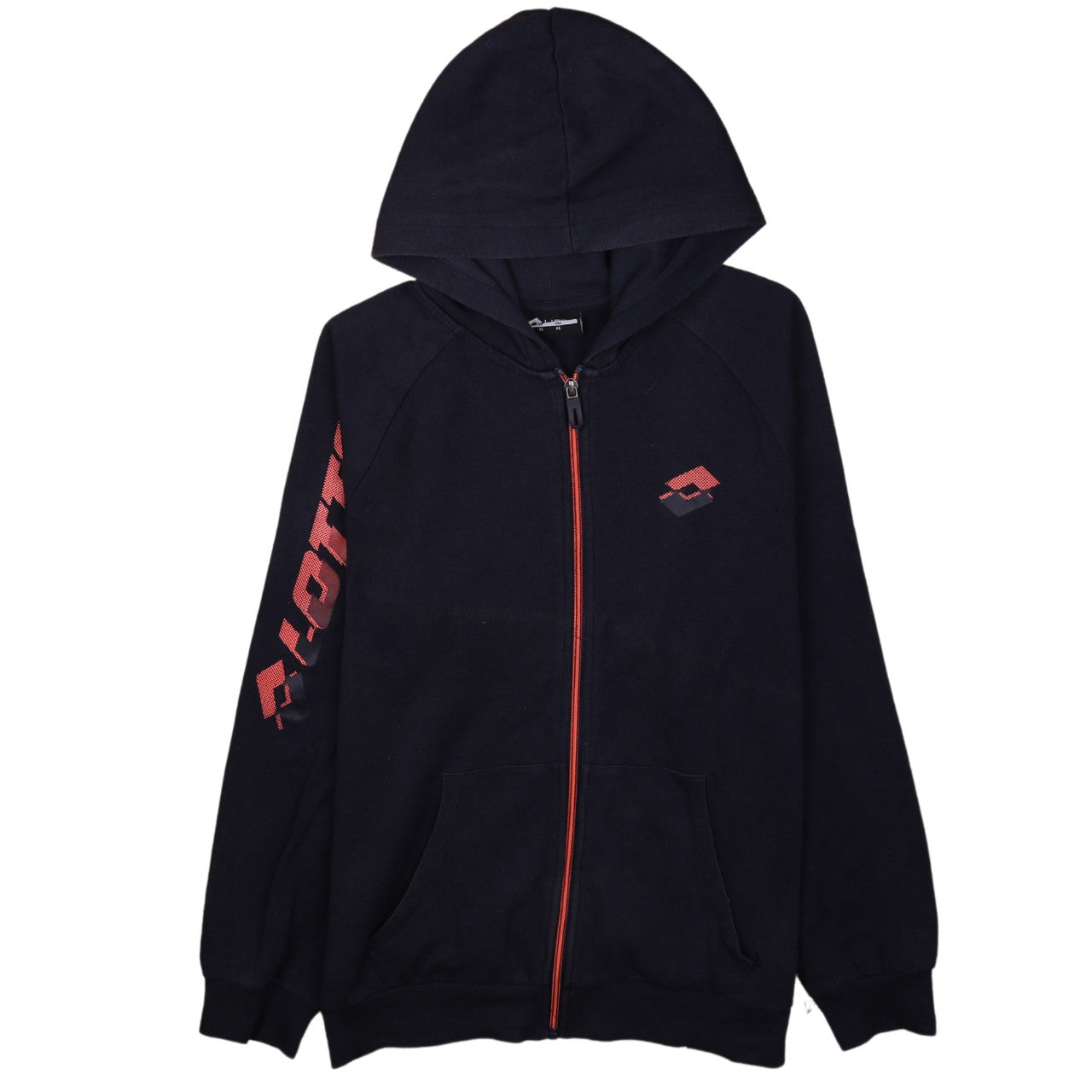 Lotto Men's Black XL Full Zip Hooded Sports Hoodie
