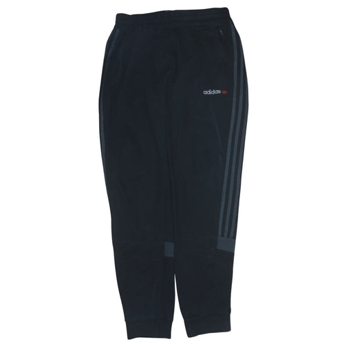 adidas Men's Black Jogger Trousers Size M Regular Fit Fleece