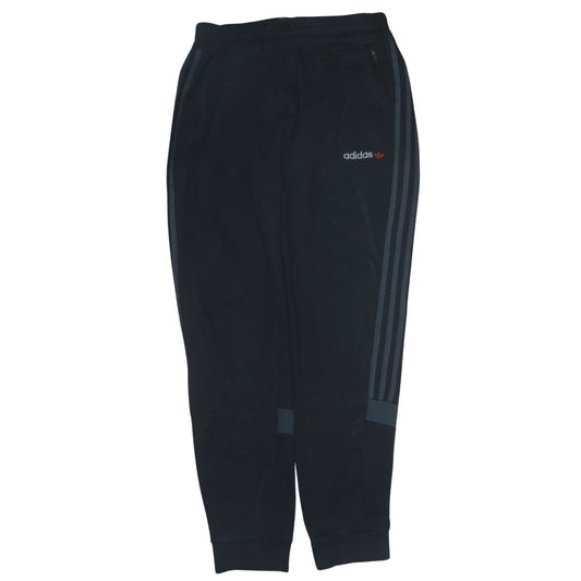 adidas Men's Black Jogger Trousers Size M Regular Fit Fleece