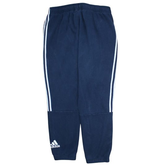 Adidas Men Blue 2XL Jogger Trousers Elastic Waist Sportswear