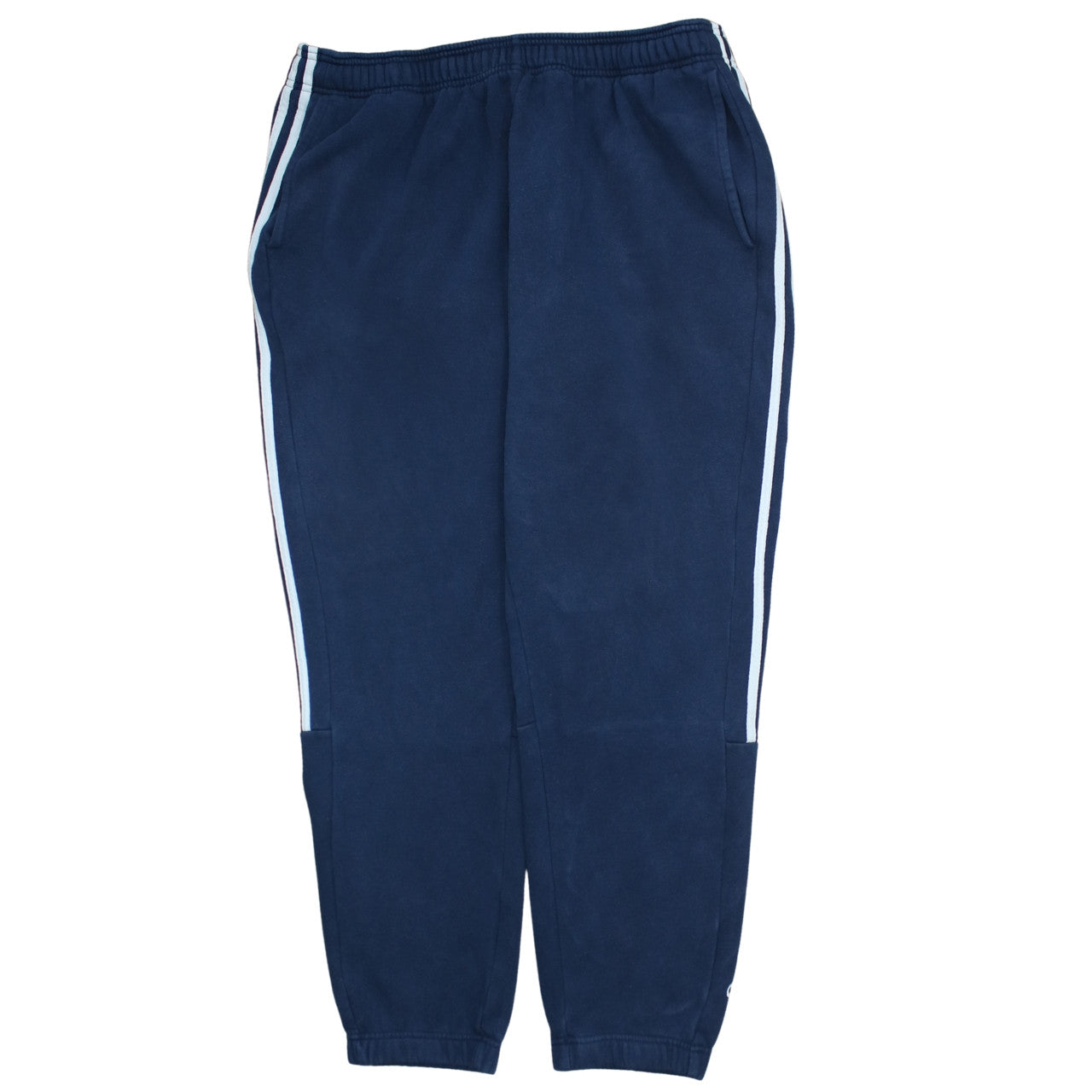 Adidas Men Blue 2XL Jogger Trousers Elastic Waist Sportswear