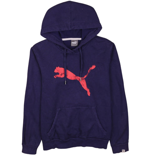 Puma Women’s Purple Pullover Hoodie XL UK16 Logo Graphic