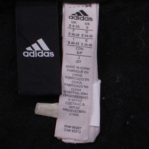 Adidas Womens Black Full Zip Hoodie Size S Hooded Sweatshirt