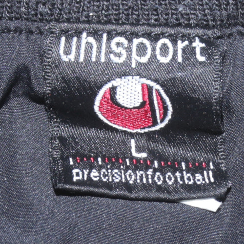 Uhlsport Mens Black Large Windbreaker Football Jacket Dunmanway Town AFC