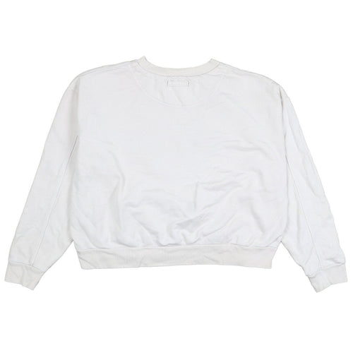 Levi's Womens White Crew Neck Pullover Sweatshirt Size M