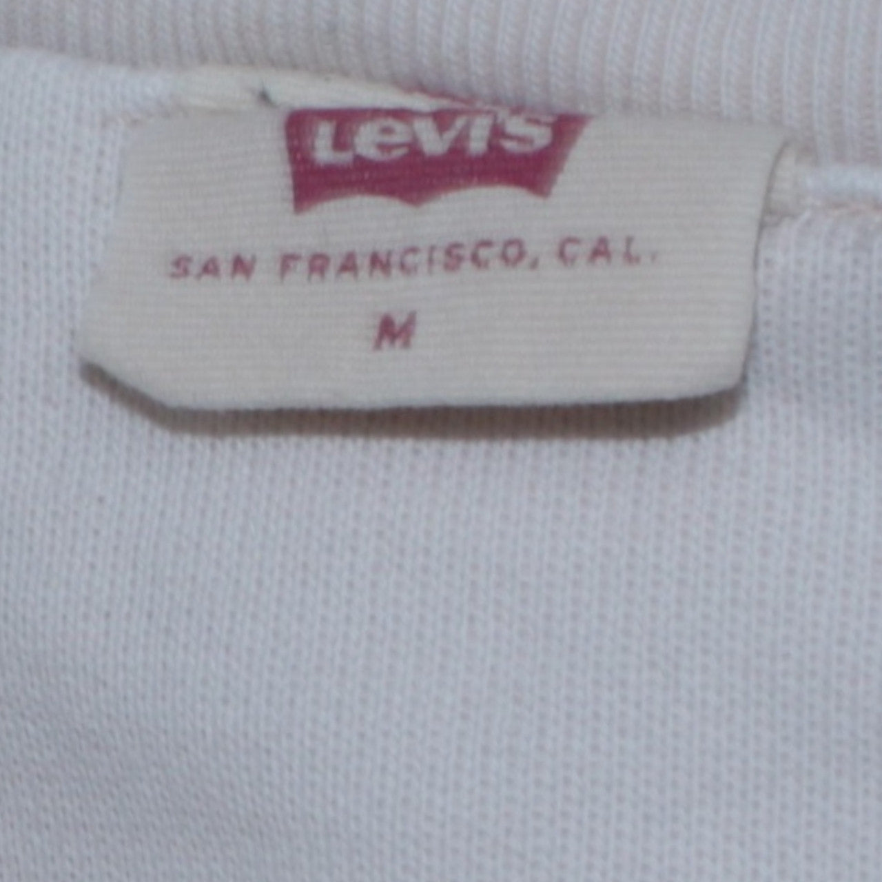 Levi's Womens White Crew Neck Pullover Sweatshirt Size M