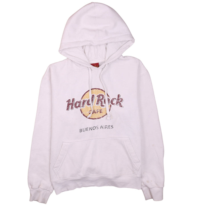 Hard Rock Cafe Women's White XS Pullover Hoodie Buenos Aires