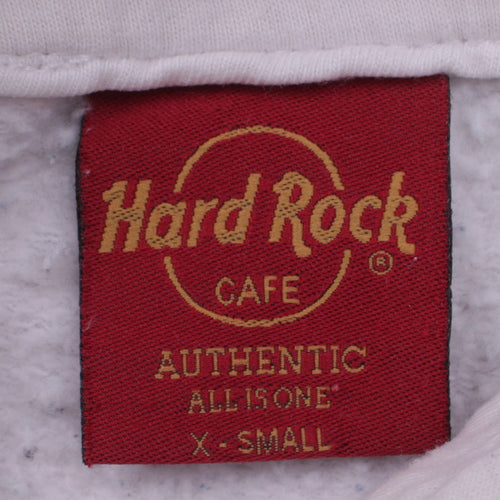 Hard Rock Cafe Women's White XS Pullover Hoodie Buenos Aires