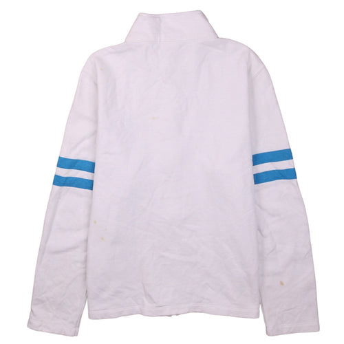 NFL Team Apparel Womens White Panthers Full Zip Sweatshirt Size L