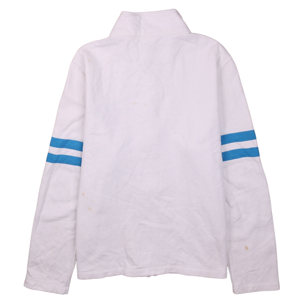 NFL Team Apparel Womens White Panthers Full Zip Sweatshirt Size L