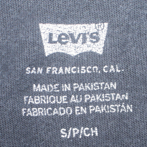 Levi's Men's Black Logo Graphic Short Sleeve Cotton T-Shirt Size S