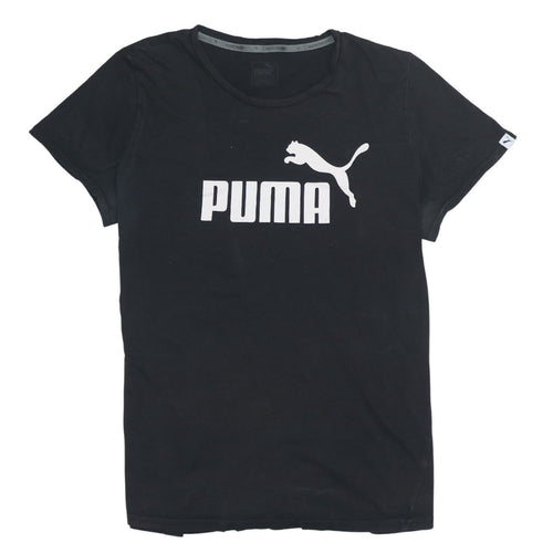 Puma Men's Black 2XL Sports Graphic Cotton T-Shirt