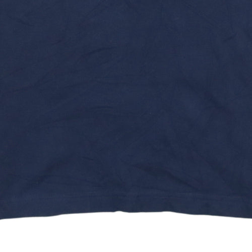 Fred Perry Men's Blue Slim Fit Polo Shirt Size S Red Trim