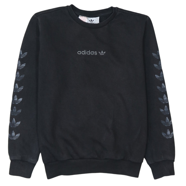 Adidas Boys Black Crew Neck Logo Sweatshirt 13-14 Years