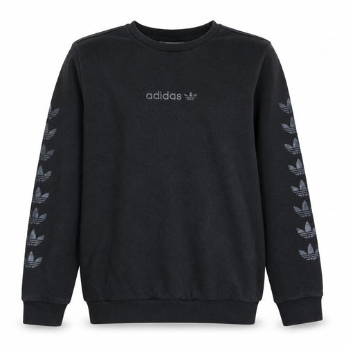Adidas Boys Black Crew Neck Logo Sweatshirt 13-14 Years
