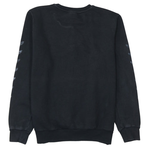 Adidas Boys Black Crew Neck Logo Sweatshirt 13-14 Years