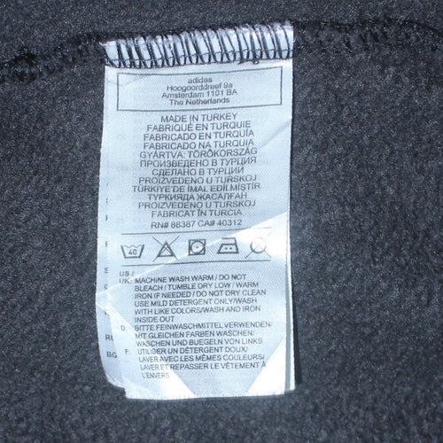 Adidas Boys Black Crew Neck Logo Sweatshirt 13-14 Years