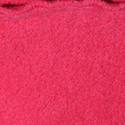 Adidas Women Red Crew Neck Pullover Sweatshirt Size 10 Fleece Cotton Blend