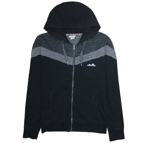 Ellesse Men's Black Full Zip Hoodie M Regular Fit Sports Style