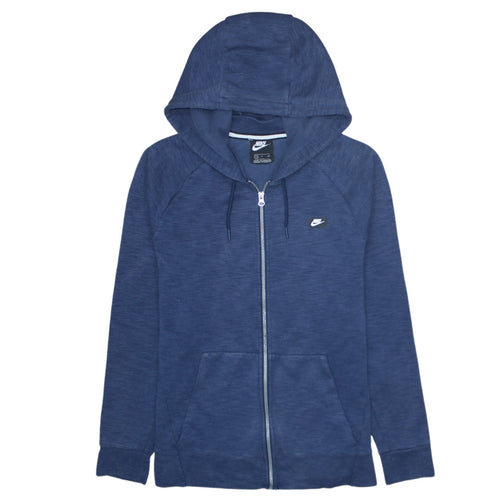 Nike Men's Blue Full Zip Hoodie Size S Regular Fit Cotton Blend